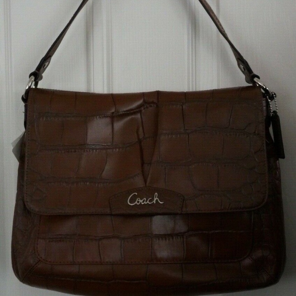 NWT Coach Leather Crossbody Handbag Chestnut